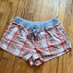 Aerie plaid pajama shorts